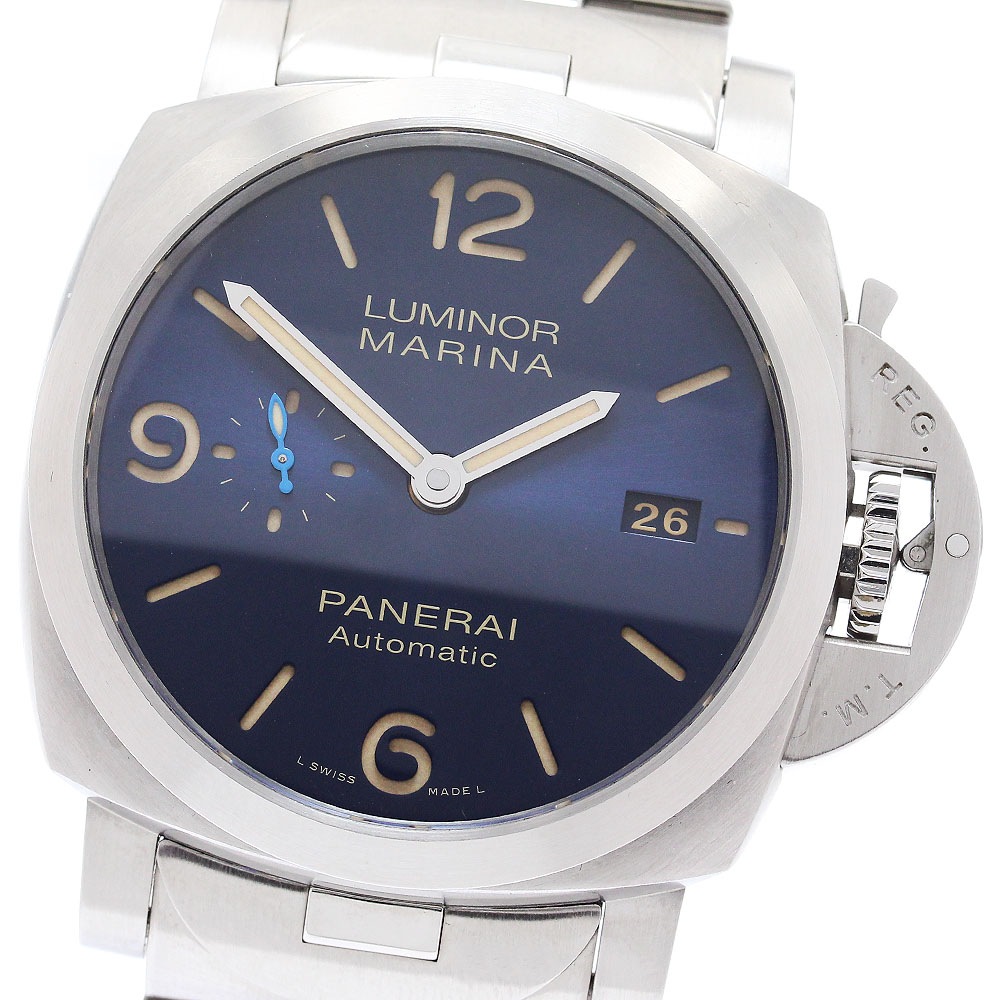 パネライ PANERAI PAM01058 ルミノール マリーナ デイト スモールセコンド 自動巻き メンズ 箱付き_875964【中古】