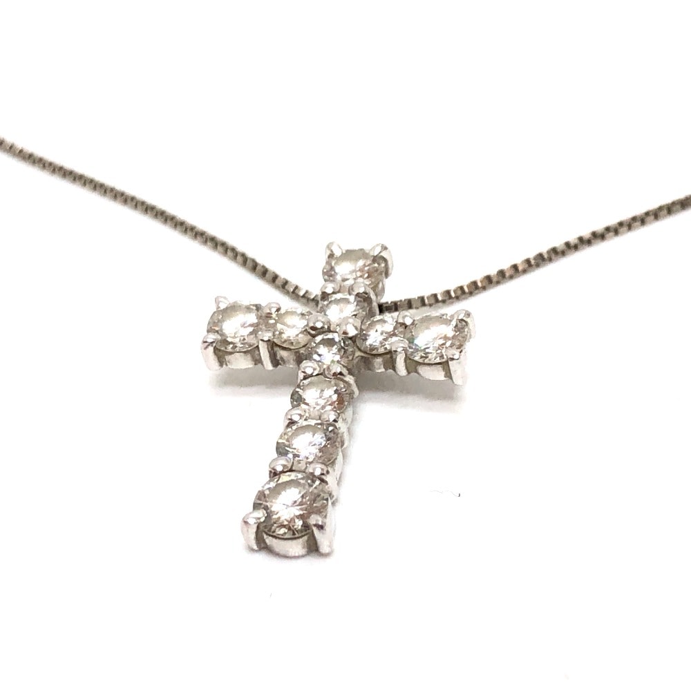 jewelry ジュエリー ネックレス クロス ダイヤ 1.00ct ネックレス アクセサリー ファッション小物 小物 Pt900 シルバー