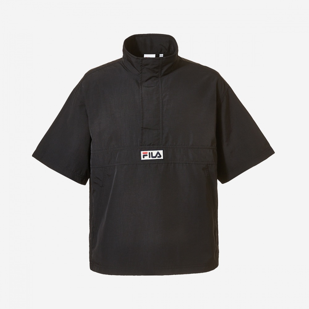 ウィラユニベーシックショーツスリーブアノラックウィンドブレーカー（BLK）