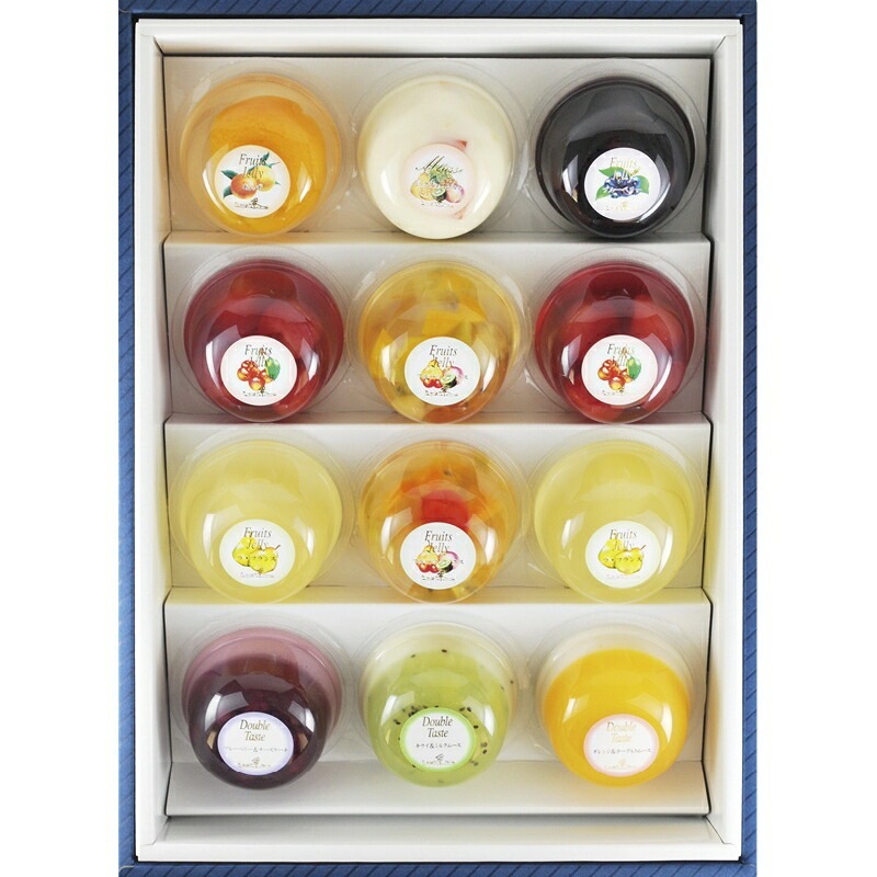 (ギフト)たかはたファーム ダブルテイスト/フルーツゼリー12個詰合せ