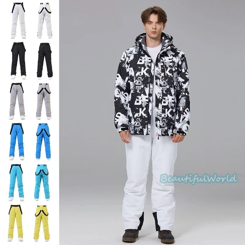 スノーボードウェア上下スキーウェア上下セットメンズスノボウェアジャケットパンツスノーウェア撥水防風保温雪遊び快適