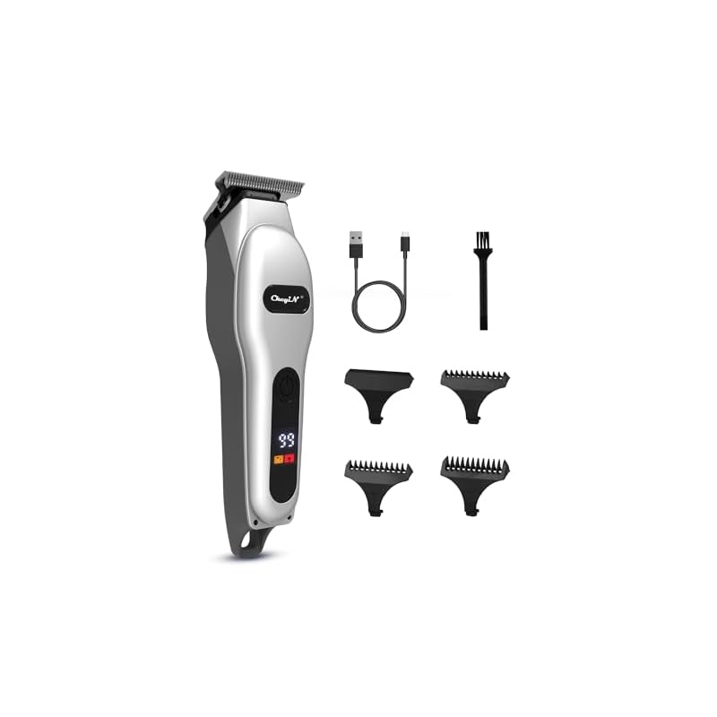 CkeyiN 電動 バリカン 0.1mm メンズ 散髪 精密彫刻 ミニサイズ ヘアトリマー 刃水洗可 コードレス ヘアーカッター T字カミソリ USB充電式