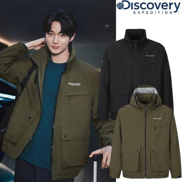 ピョン・ウソク着用 25FW 男性 ハイネック ブルゾン サファリ ワーク ジャケット DMWJ27054