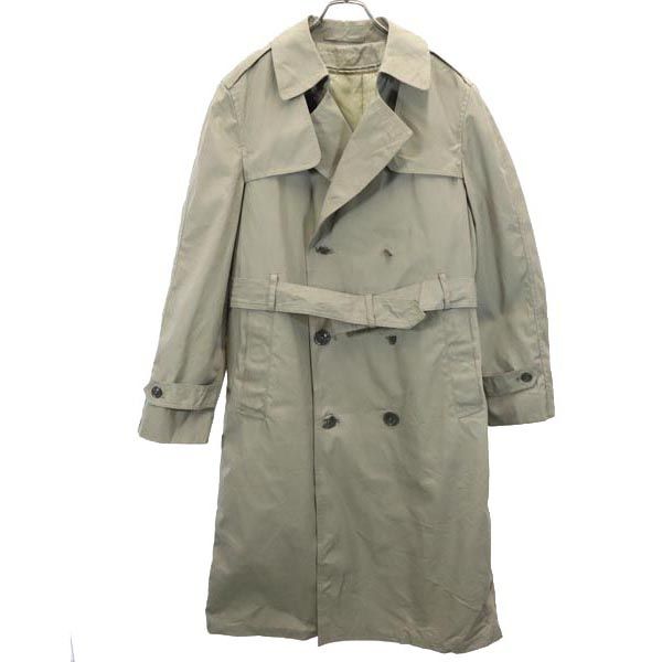 ディーエスシーピー 長袖 ライナー付き トレンチコート 38R カーキ系 DSCP ミリタリー メンズ