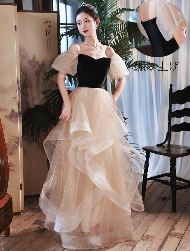 【人気商品超目玉】高級感 花嫁ドレス お姫様ドレス セクシー Aラインドレス お呼ばれ カラードレス パーティードレス 韓国風 カクテルドレス 同窓会 ドレス ロングドレス イブニングドレス 発表会