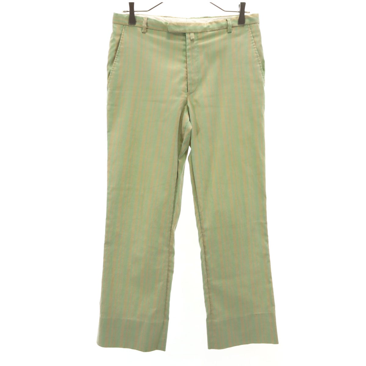 DRIES VAN NOTEN ドリスヴァンノッテン ストライプ柄 ストレートパンツ 46 ベージュ メンズ 古着