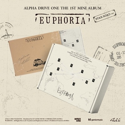 特典シリアル付き ALPHA DRIVE ONE THE 1ST MINI ALBUM EUPHORIA (STAR ROAD Ver.) ［8cm CD］ 新品未開封