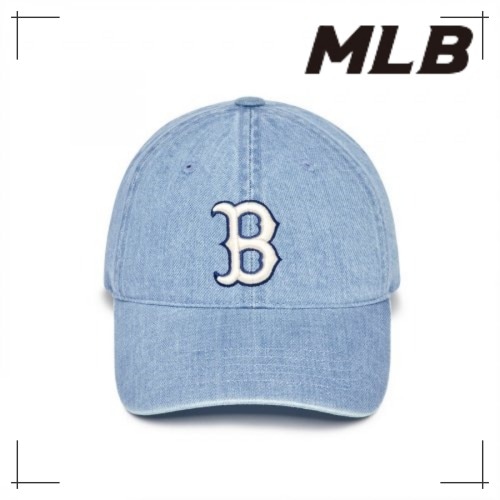 MLB公式正規品 キャップ Denim Unstruck Ball Cap BOS (L.SKY BLUE)