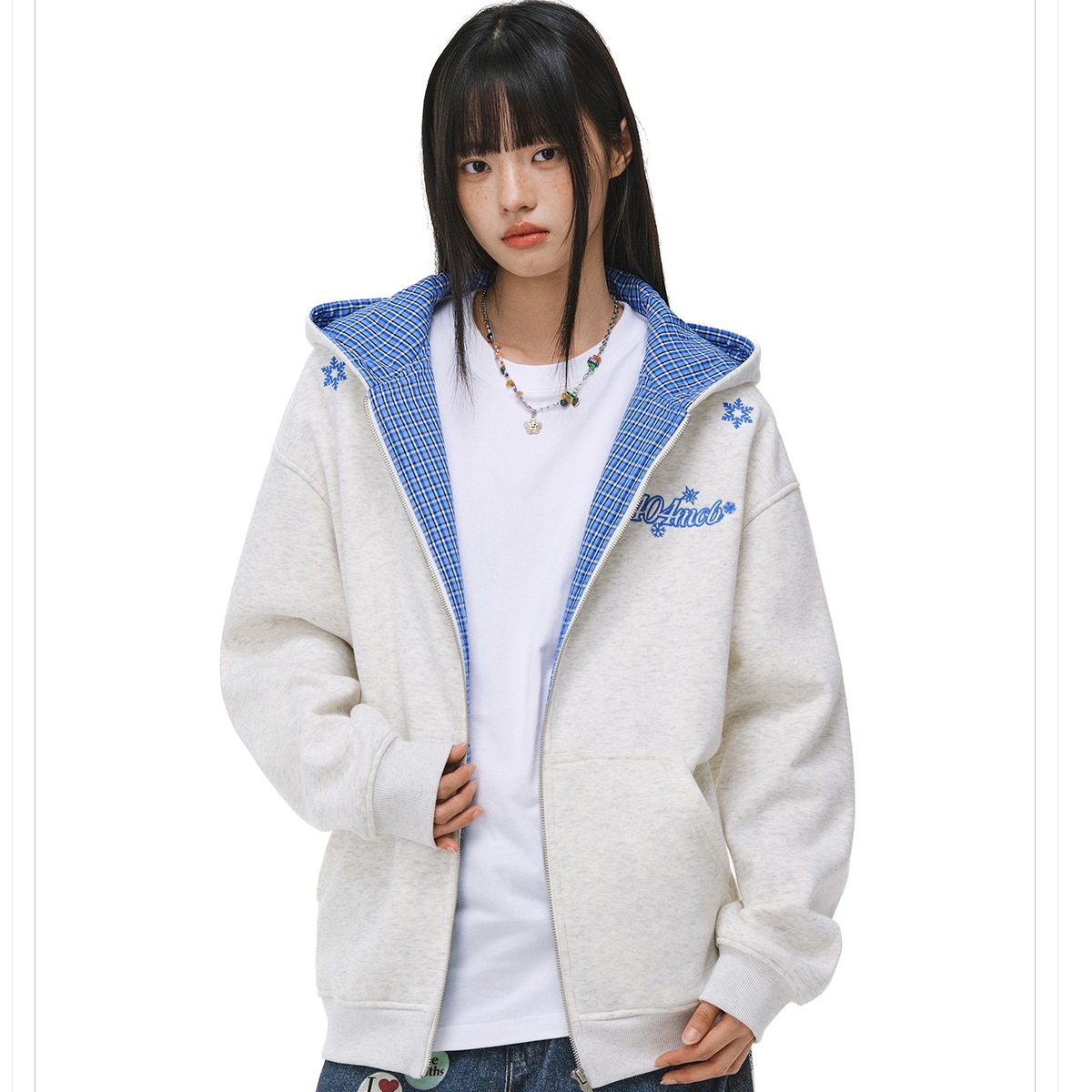 2025 秋冬 韓国っぽ 暖かい裹起毛 厚手パーカー 英字プリント フード付きロゴトップス 羽織りショート丈フルルーズフーディールーズトレンド系レディースゆったりサイズシルエットファッションスリーブ