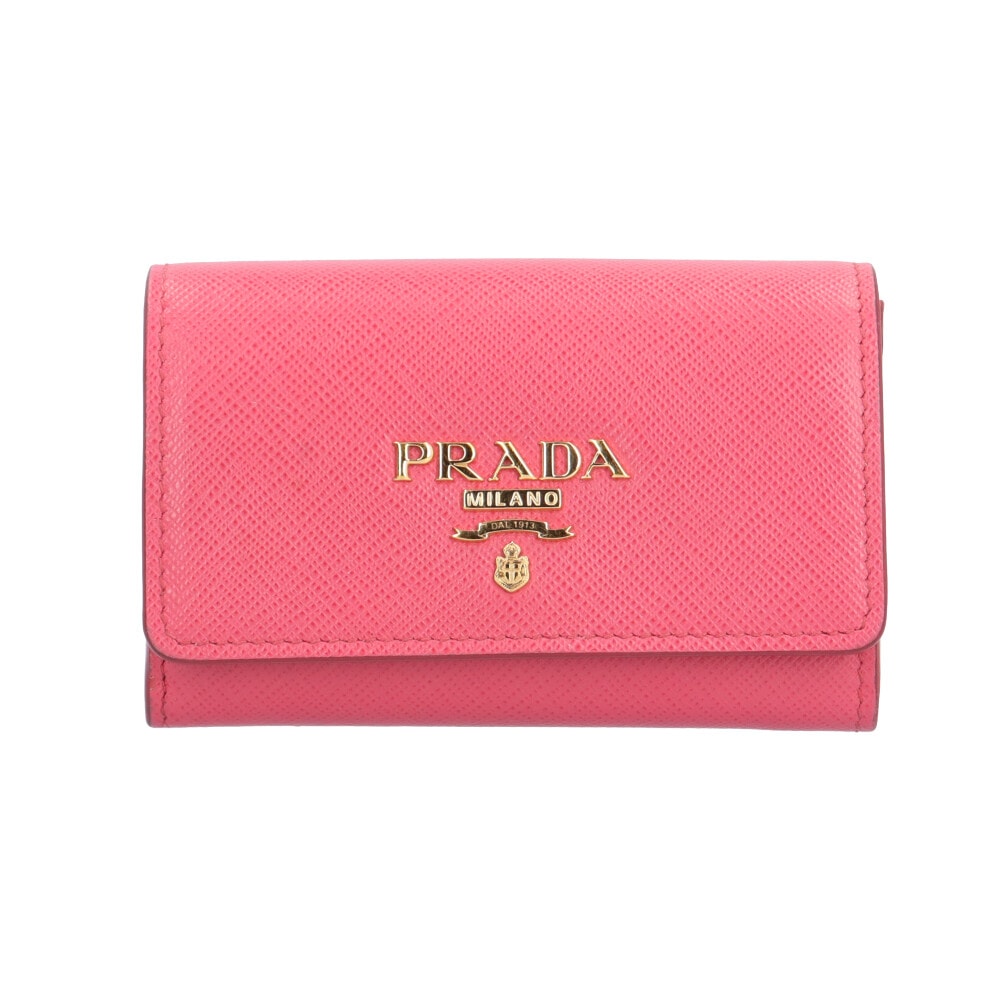 プラダ サフィアーノ カードケース レザー 1MH027 PRADA 中古 美品