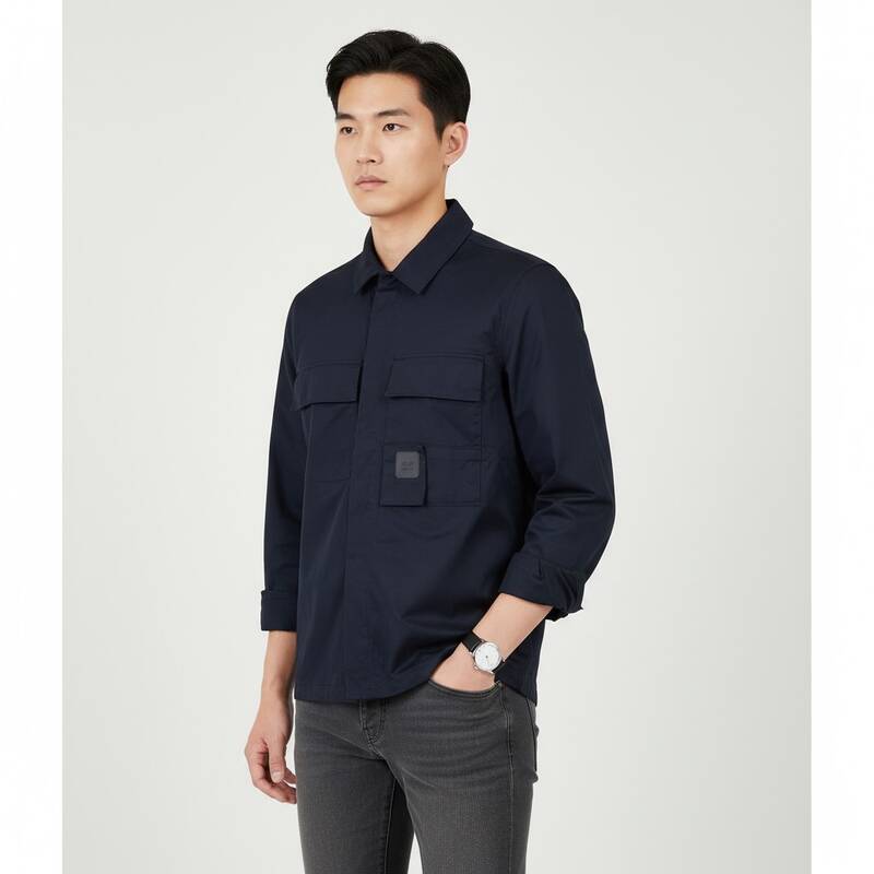[ラベッルッソ] メンズ ギャバジン シャツジャケット 15CLSH042A 006472A 888