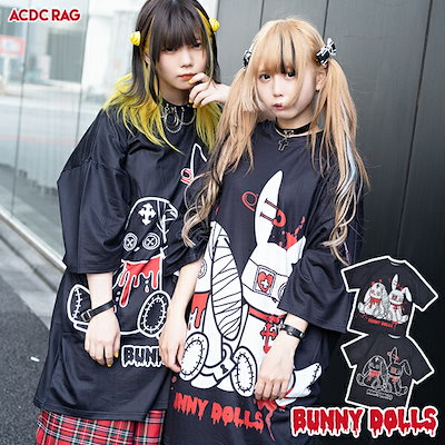 Qoo10 Acdc Rag バニードール ヒュージtシャツ 半袖 パ レディース服