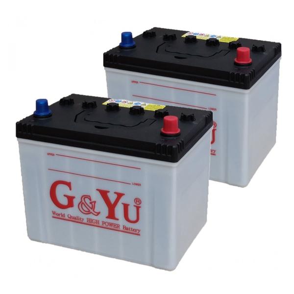 G&Yu [ジーアンドユー] バッテリー HD-D26L （お得な２個セット）　集配者・バス・トラック・船舶・建設機械用（キャップタイプ）