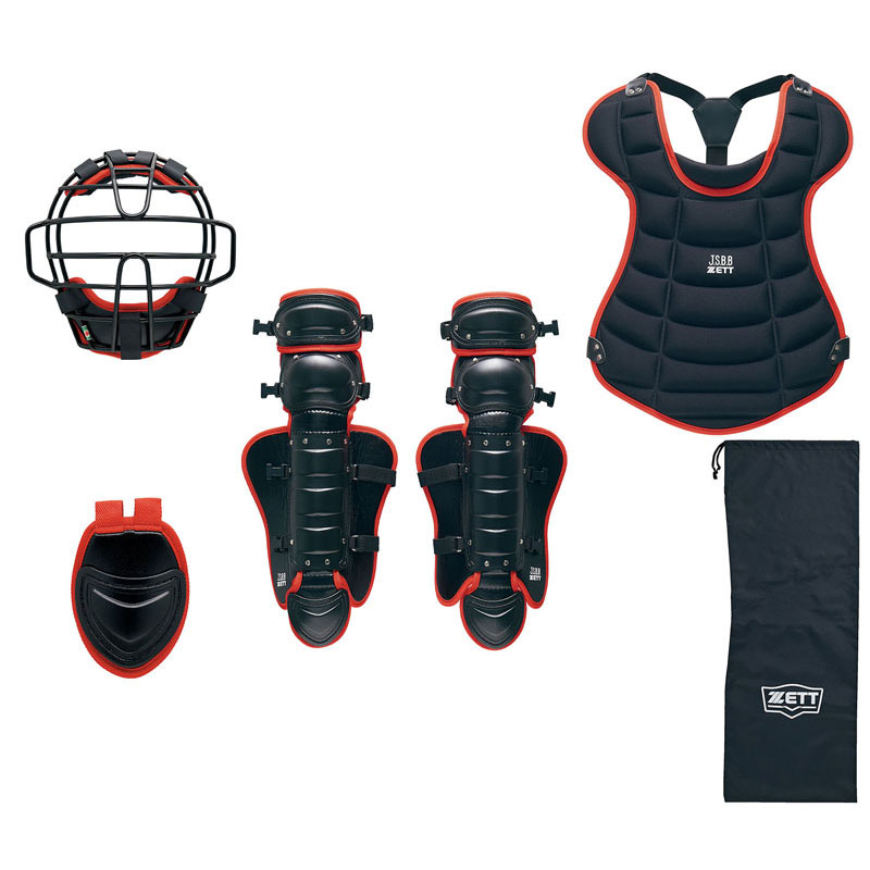 野球 少年軟式用 防具 4点セット 野球 ソフトボール 軟式 防具セット bl703set-1964