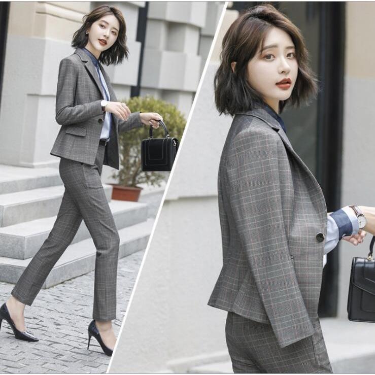 レディーススーツセットパンツセットチェック柄スカートセット20l3040事務服フォーマル細身シルエット制服OLビジネス入学式卒業式通勤