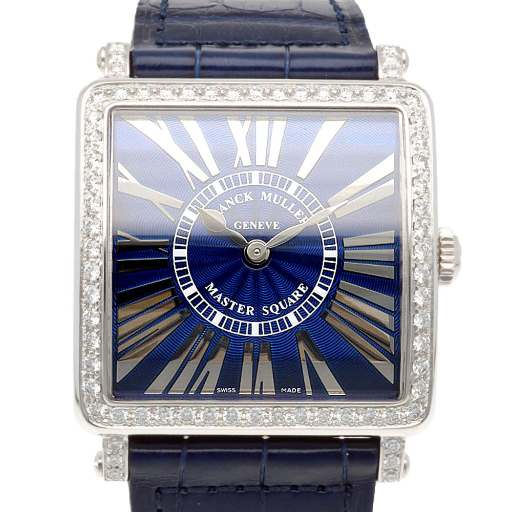 フランクミュラー マスタースクエア 腕時計 ステンレススチール 6002 M B QZ REL R D 1R クオーツ 1年保証 FRANCK MULLER 中古 美品
