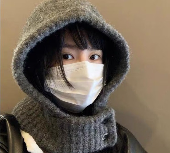 防寒 フェイスマスク付き キー 帽子 フードウォーマー レディース もこもこ 帽子 ネックウォーマー 目出し帽 帽子 バラクラバ 防寒 アウトドア