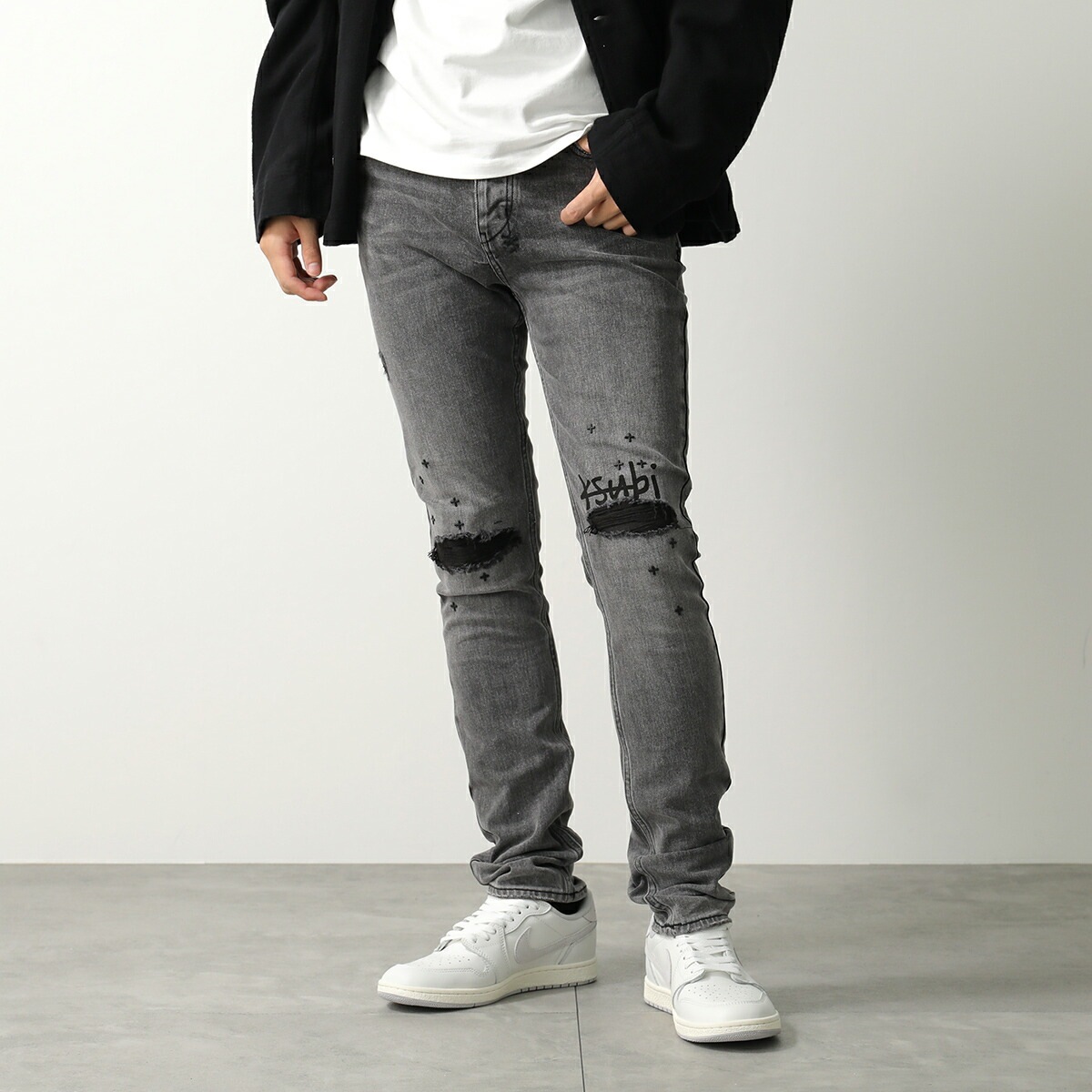 KSUBI スビ ジーンズ CHITCH SINNERS 1999 チッチ シナーズ MPF24DJ002 メンズ デニムパンツ スキニー スリム ストレッチ 001/BLACK