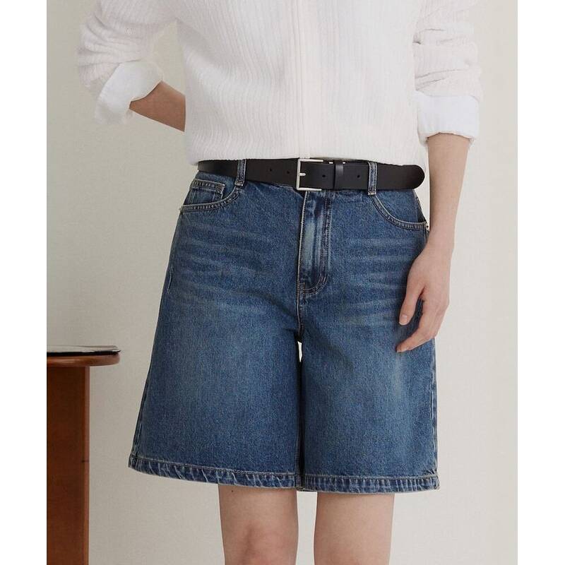 BEANPOLE LADIES デニムショートパンツ ブルー (BF6425C73P) BF6425C73P 377268