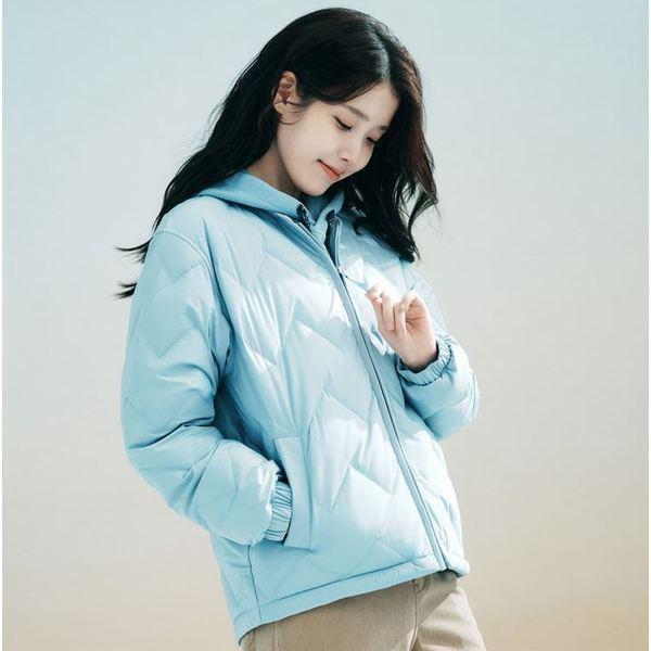 25FW 新作 女性 デイリー/普段着 IU 軽量パディング グース ネックレス パルバット ダウンジャケット 1BYPAWU537