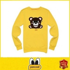 正規品 PANCOAT パンコート POPTEDDY FLEECE CREW NECK (BANANA YELLOW) キャラクター トレーナー 長袖 クルーネック Tシャツ