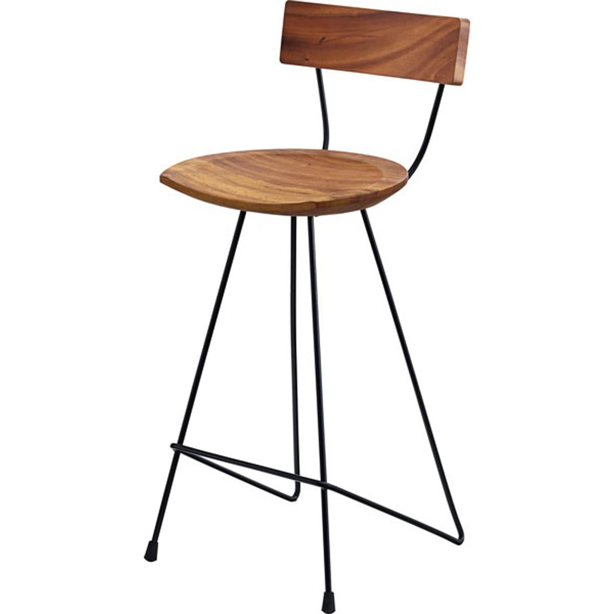 ウッドカウンターチェア JW-109 1脚 天然木 アイアン 木製 おしゃれ イス 椅子 いす バー ハイ ジェラルド カウンターチェア リビング カフェ azumaya