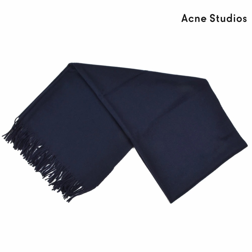 アクネストゥディオズ Acne Studios 27F144-885000 CANADA CASH カシミヤ マフラー ストール スカーフ フリンジ ネイビー レディース NAVY [27f144-8