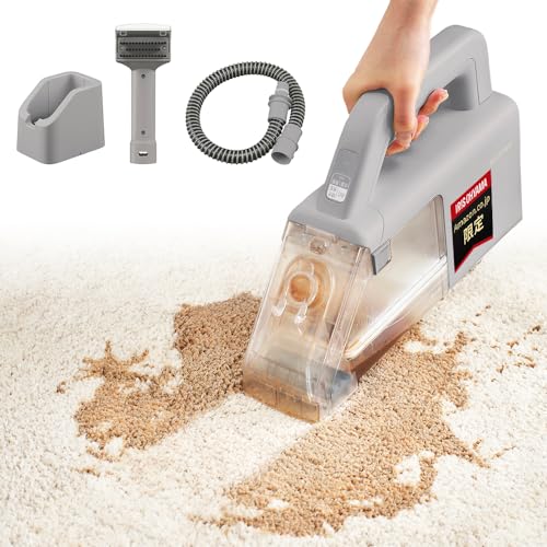 【Amazon.co.jp限定】アイリスオーヤマ リンサークリーナー ハンディ コードレス 布用【車のシートも洗える】静音 コンパクト 静か 小さな子供 ペット 洗いやすい回収タンク お湯使用可能 水