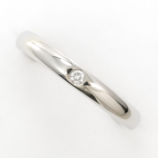 ティファニー スタッキングバンド PT950 リング 指輪 8号 ダイヤ ジュエリー 中古 32,370円