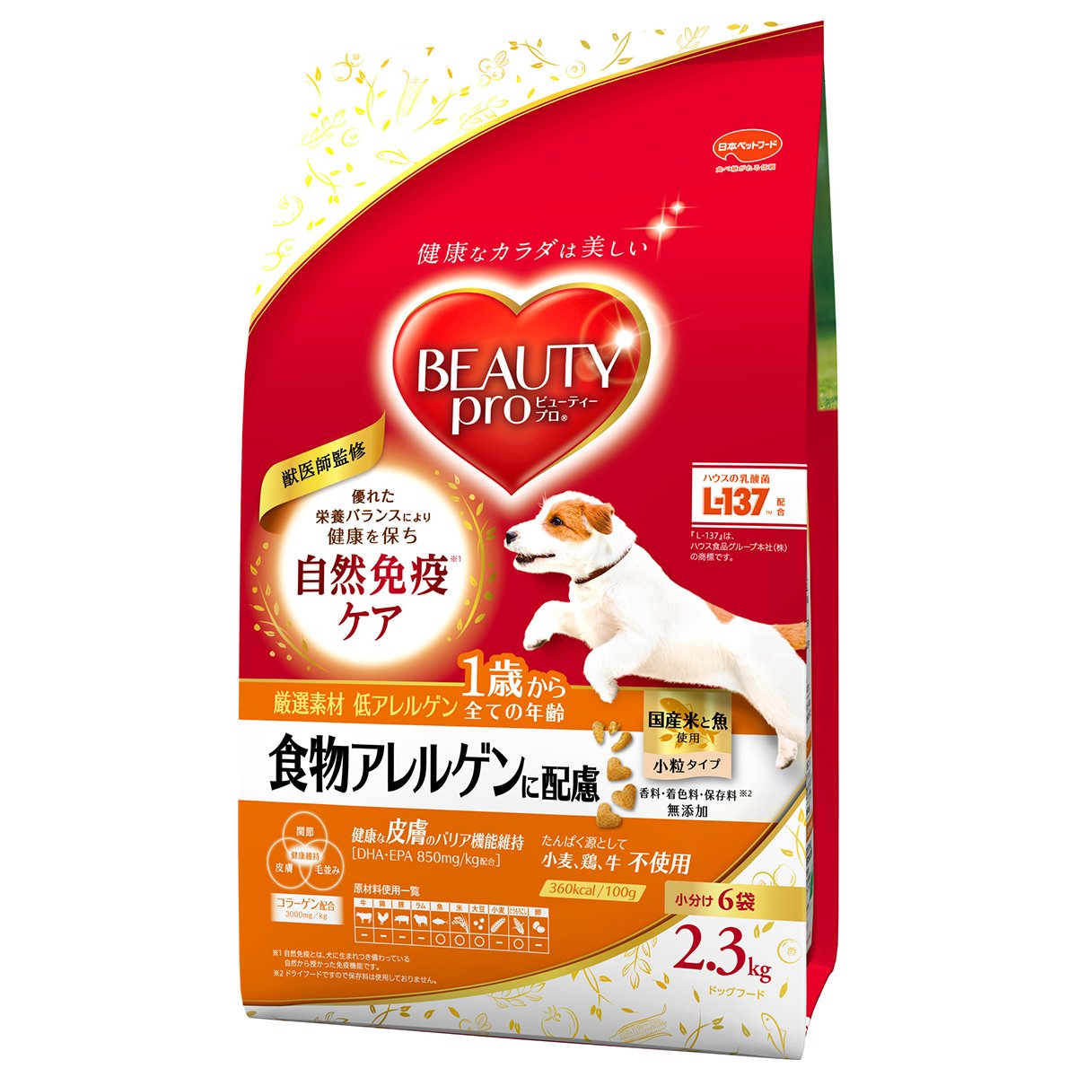 �r���[�e�B�[�v�� �h�b�O �H���A�����Q���ɔz�� 1�΂��� 2.3kg(������6��)