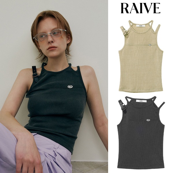 Buckle Symbol Sleeveless Top_2色
