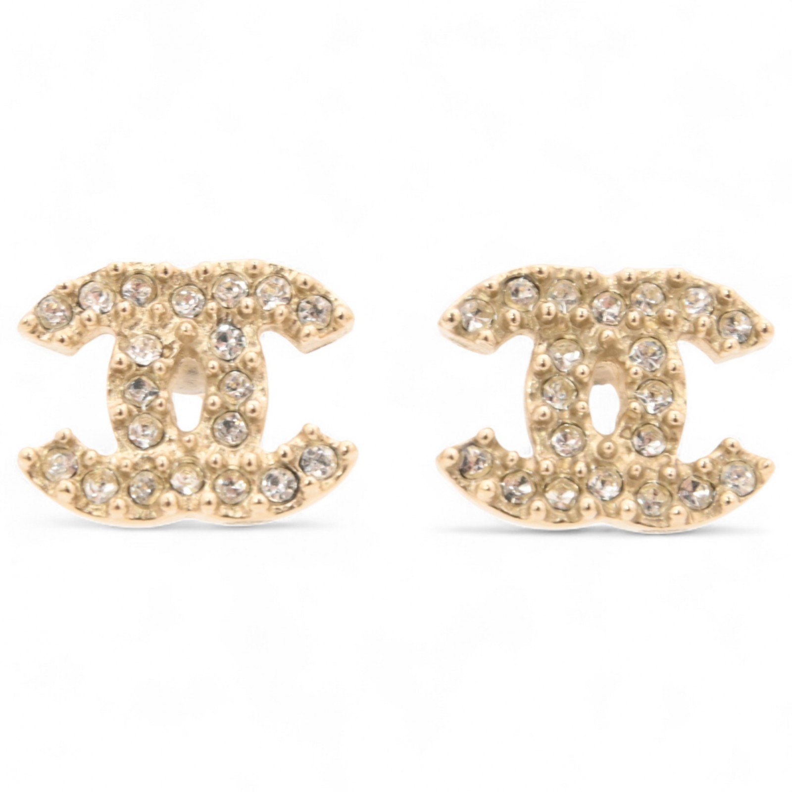 シャネル ピアス ココマーク ラインストーン Aランク ch5340cc
