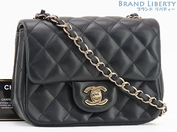 新品同様シャネルミニマトラッセミニフラップバッグチェーンショルダーバッグポーチラムスキン