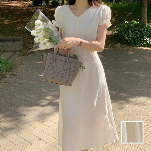 ワンピース カジュアル ロング マキシ丈ワンピ 韓国 ファッション レディース 春 夏 カジュアル コーデ シンプル 定番 セレカジ 20代 30代 40代 2025 Vネック シアー フレア