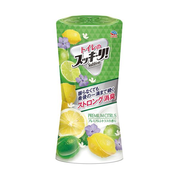 （まとめ）アース製薬 トイレのスッキーリ プレミアムシトラス 400ml 1個(×10セット)