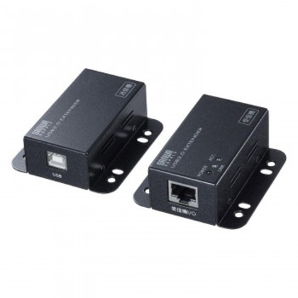 サンワサプライ USB2.0エクステンダー 2ポートハブ付き USB-EXSET3