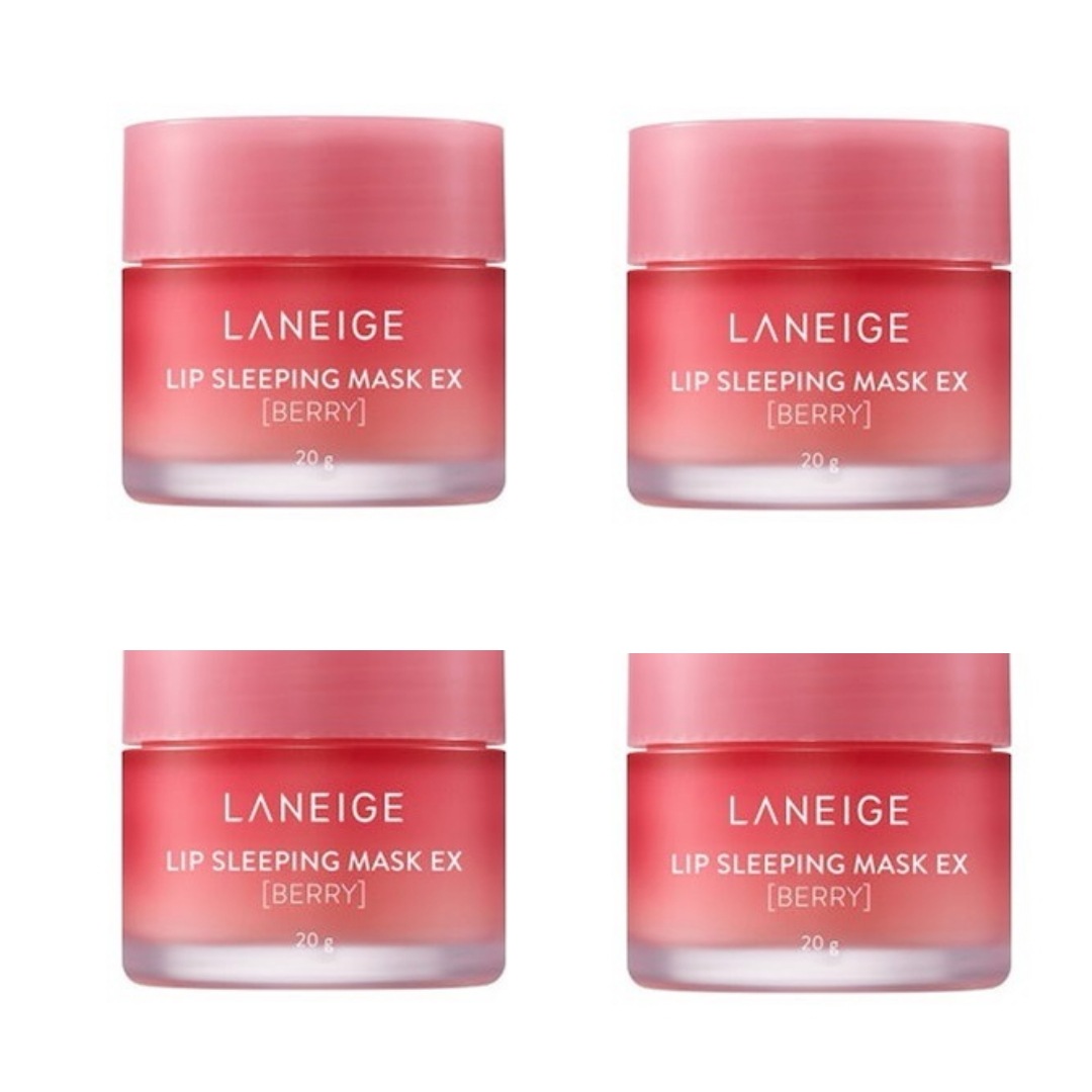 リップスリーピングマスク ベリー20g×4個 [保湿/唇の乾燥ケア/韓国人気リップケア]