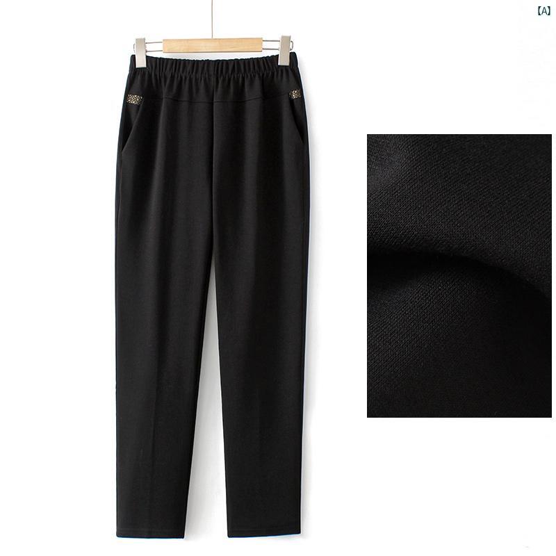 レディース ファッション おしゃれ 春夏 秋　冬 大人 上品 高級 マダム プレゼント 敬老日　おばあちゃん パンツ 秋冬 ベルベット 厚手 ストレート パンツ ハイウエスト パンツ