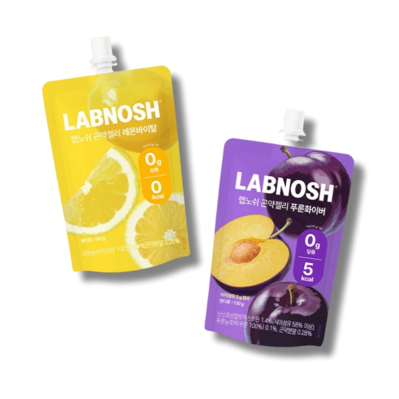 【お味選択】ラップノッシュ こんにゃくゼリー プルーンファイバー or レモンバイタル 130g×10個 糖類ゼロ