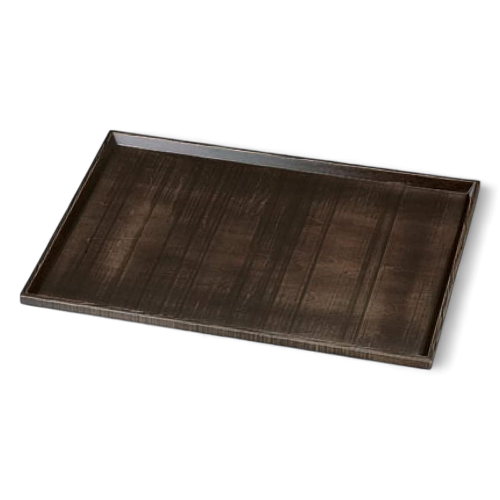 J-kitchens お盆 木製尺３荒彫長手 トレー （ 盆 トレイ おぼん ） よもぎ塗 39cm 漆器 （ 木製品 ） 日本製