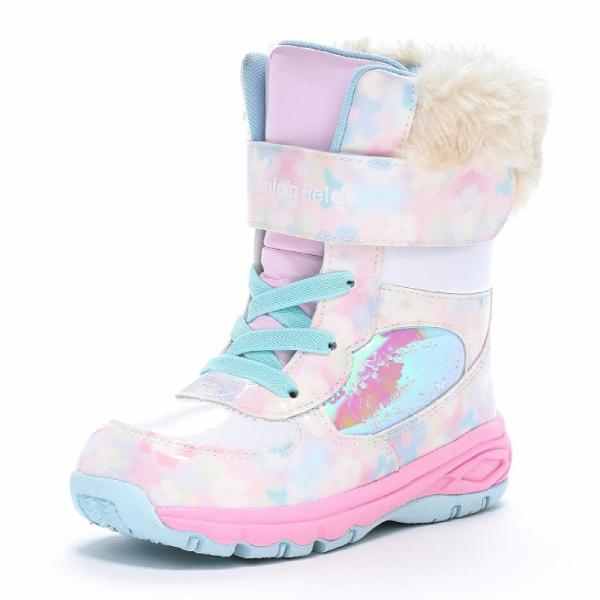 ムーンスター ウィンター ブーツ 防水 子供靴 キッズ スノー シューズ 女の子 かわいい 靴 長靴 雨靴 moonstar MF WC061 マルチ [2024年秋冬新作] 8月9日発売