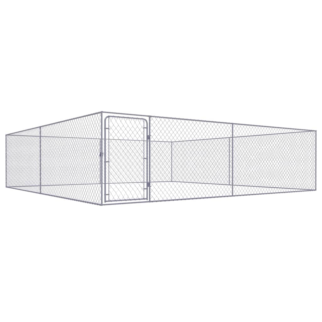 屋外用犬小屋 亜鉛メッキ鋼製 4x4x1m