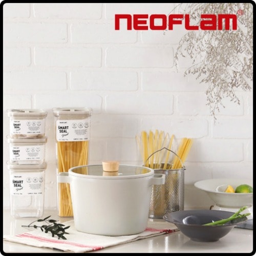 FIKA* パスタ4点セット(パスタ鍋+パスタ湯でる用ステンフィルター+パスタ皿2個+容器4個) IH兼用