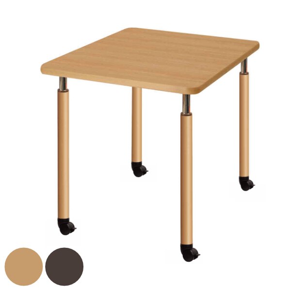 昇降式テーブル 幅90cm 高さ調節 キャスター脚 介護施設 福祉施設 車椅子 ダイニング 作業用