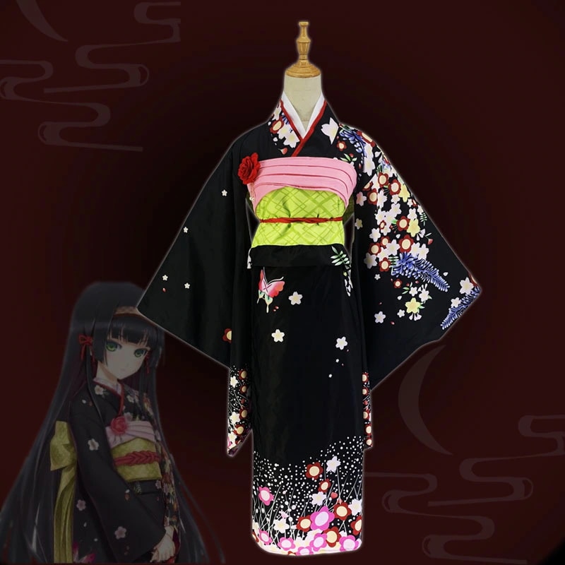 美少女万華鏡5 蓮コスプレ婦人服着物浴衣アニメコスプレ衣装女性フルセット