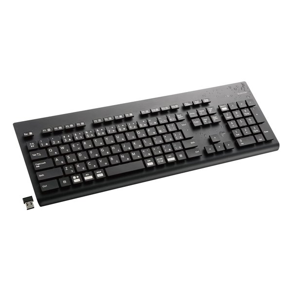 洗える 抗菌 キーボード ブラック ワイヤレス /USB TK-WS02DMKBK