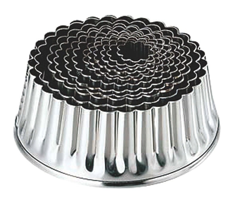 （まとめ買い）たかもり 18-8パテ抜 菊 No.7 57mm [x10]