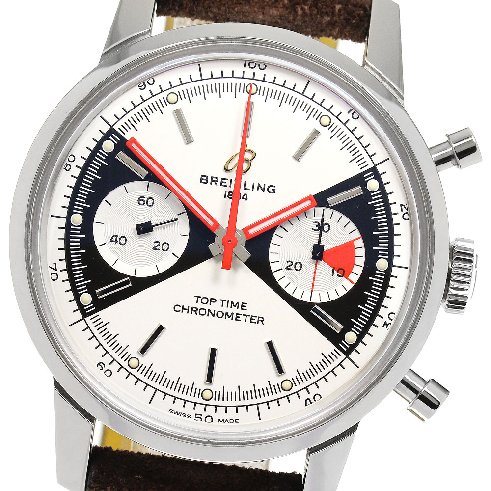 ブライトリング BREITLING A23310 トップタイム クロノグラフ 2000本限定 自動巻き メンズ 保証書付き_844727【中古】