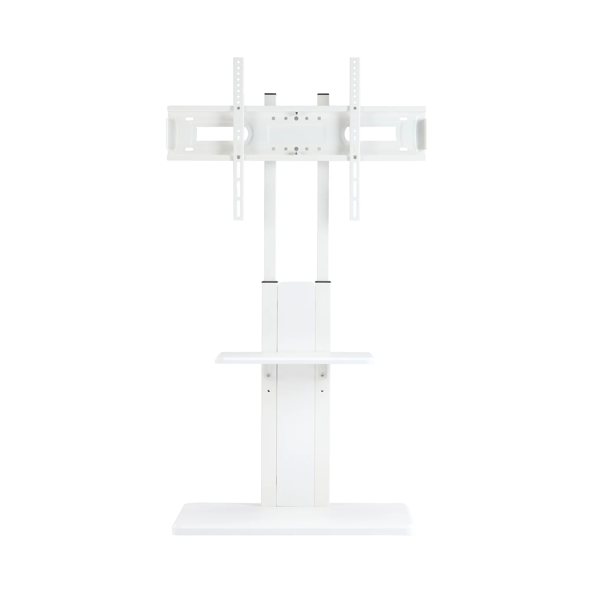 117テレビスタンド キャスター付き 壁寄せ ロータイプ 耐震 テレビ台 WALL 単品 棚板 セット テレビ 対応 首振り 角度 調整 壁掛け風 おしゃれ シンプル 白 木目 回転 移動式 TV台