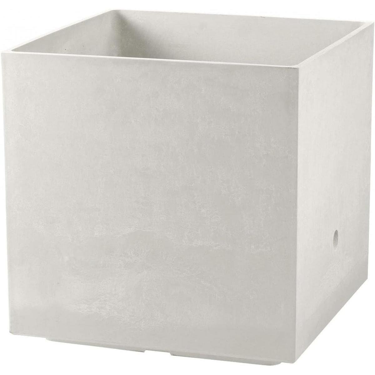 【I】【法人限定】リッチェル ラヴィーレ プランターWS キューブ45型 ホワイト 170900 大型プランター 底面給水機能付【北海道・沖縄・離島 配送不可】【代引不可/